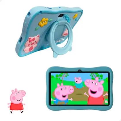 Imagem de Tablet Multi Peppa Pig com Controle Parental 7 pol 4GB RAM 64GB Android 13 Quad Core Case Wi-fi .