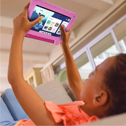 Imagem de Tablet Multi Princesas com Controle Parental 7 pol 4GB RAM 64GB Android 13 Quad Core + Case + Wi-fi - NB418