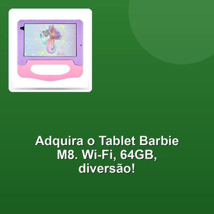 Imagem de Tablet Multilaser Barbie M8 NB434 Wi-Fi 4/64GB