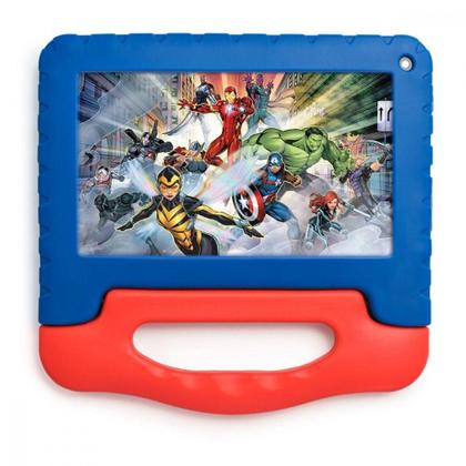 Imagem de Tablet Multilaser Infantil Marvel Vingadores Tela 7 Wifi Azul Bivolt