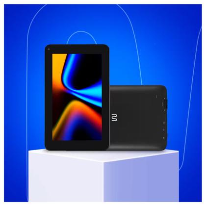 Imagem de Tablet Multilaser M7 Wi-Fi NB409, 2GB + 2GB Virtual, 64 GB, Tela 7" HD, Android 13 Go, Quad-Core, Preto