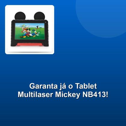 Imagem de Tablet Multilaser Mickey NB413 4GB 64GB Quad Core 7" Case