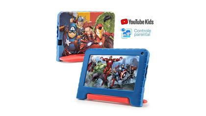 Imagem de Tablet Para Criança Infantil Avengers 64GB 4GB Com Pelicula