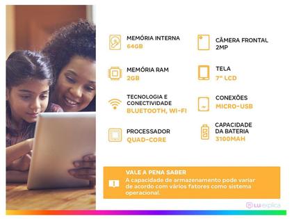 Imagem de Tablet Positivo Twist Tab + 7 64GB Quad Core