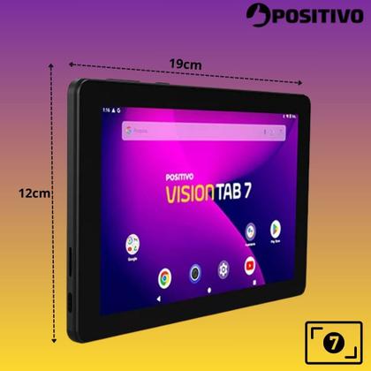 Imagem de Tablet Positivo Vision 7 Polegadas 128GB 3GB Wifi Com Caneta E Película de Vidro