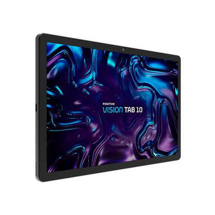Imagem de Tablet Positivo Vision Tab 10 4GB RAM 128GB Câmera 13MP e 5MP 10,1" HD IPS Android 13 - Preto