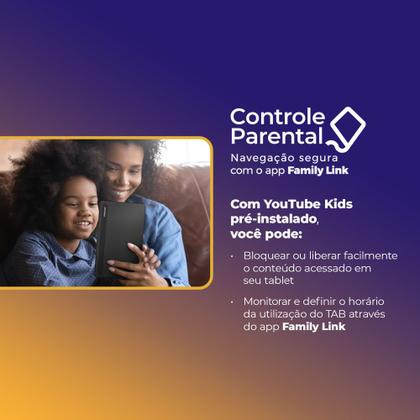 Imagem de Tablet Positivo Vision TAB 7 3GB RAM 64GB Octa-Core Android 14 Go Wi-Fi - Tela 7” IPS  3100mAh  Preto