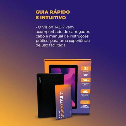 Imagem de Tablet Positivo Vision Tab 7 Octa Core 64Gb 3Gb 7 Preto