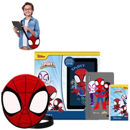 Imagem de Tablet Positivo Vision TAB 7 Spidey 64GB 3GB RAM com Capa e Bolsa Octa Core Android 14 Go Wi-Fi