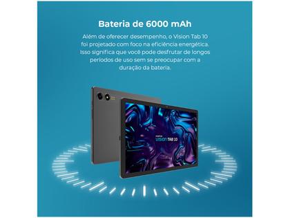 Imagem de Tablet Positivo Vision Tab com Capa Teclado 10,1" 128GB 4GB RAM Android 13 Octa Core Wi-Fi 4G
