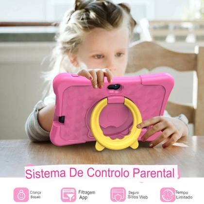 Imagem de Tablet Pritom Android K7" Kids Pro 2Gb 32Gb Quad Core Rosa