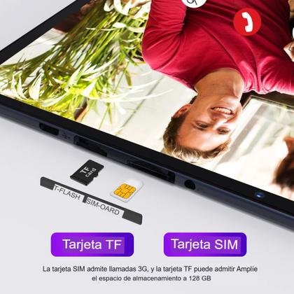 Imagem de Tablet PRITOM M10, 10", 4GB RAM (2+2), 64GB, Wi-Fi, 3G Android 10 , GPS, Chamadas e Chip SIM