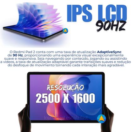 Imagem de Tablet Redmi Pad 2 8GB RAM 256GB Desempenho e Bateria de Longa Duração - Grafite - RedmiPad