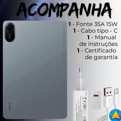 Imagem de Tablet Redmi Pad 2 8GB RAM 256GB Desempenho e Bateria de Longa Duração - Grafite - RedmiPad