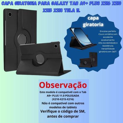 Imagem de Tablet Samsung Galaxy Tab A9 Plus Chip 5G 64GB 4GB Com Teclado Bluetooth Branco e Capa Giratória Para Estudo e Trabalho X216