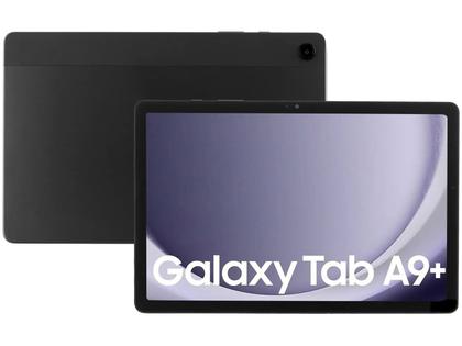Imagem de Tablet Samsung Galaxy Tab A9 Plus Rede 5G 64GB 4GB Tela 11 Polegadas Com Película De Proteção Modelo X216B Grafite Para Estudo Ou Trabalho