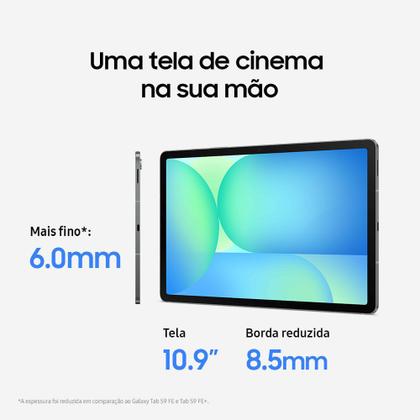 Tablet Samsung Galaxy Tab S10 FE 5G, 128GB, 8GB, Tela 10.9" 90Hz, S Pen e Capa Inclusas Imagem de Tablet Samsung Galaxy Tab S10 FE 5G, 128GB, 8GB, Tela 10.9" 90Hz, S Pen e Capa Inclusas