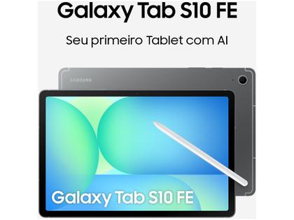 Imagem de Tablet Samsung Galaxy Tab S10 FE 5G, 128GB, 8GB, Tela 10.9" 90Hz, S Pen e Capa Inclusas