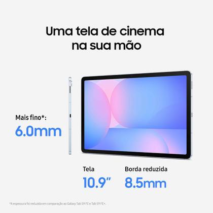 Tablet Samsung Galaxy Tab S10 FE 5G, 128GB, 8GB, Tela 10.9" 90Hz, S Pen e Capa Inclusas Imagem de Tablet Samsung Galaxy Tab S10 FE 5G, 128GB, 8GB, Tela 10.9" 90Hz, S Pen e Capa Inclusas