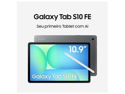 Imagem de Tablet Samsung Galaxy Tab S10 FE com Capa