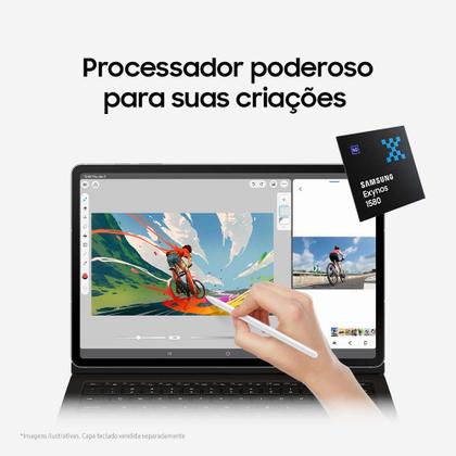 Imagem de Tablet Samsung Galaxy Tab S10 FE WiFi, 128GB, 8GB, Tela 10.9" 90Hz, S Pen e Capa Inclusas