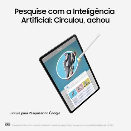 Imagem de Tablet Samsung Galaxy Tab S10 Lite 10.9", 128GB, 6GB RAM, Exynos 1380, Android, com Caneta S Pen Capa Cinza SM-X400