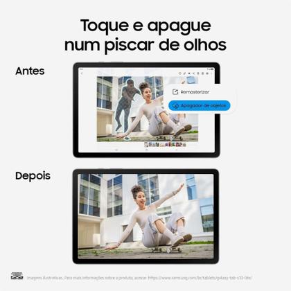 Imagem de Tablet Samsung Galaxy Tab S10 Lite 10.9", 128GB, 6GB RAM, Exynos 1380, Android, com Caneta S Pen Capa Cinza SM-X400