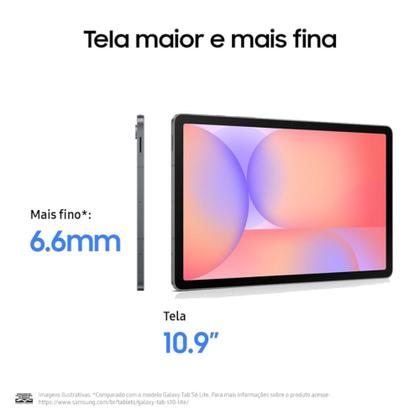 Imagem de Tablet Samsung Galaxy Tab S10 Lite 10.9", 128GB, 6GB RAM, Exynos 1380, Android, com Caneta S Pen Capa Cinza SM-X400