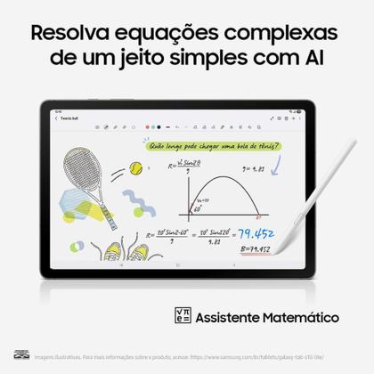 Imagem de Tablet Samsung Galaxy Tab S10 Lite 10.9", 128GB, 6GB RAM, Exynos 1380, Android, com Caneta S Pen Capa Cinza SM-X400