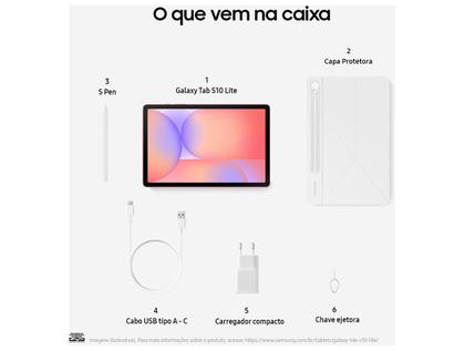 Imagem de Tablet Samsung Galaxy Tab S10 Lite com Caneta e Capa 6GB RAM 128GB 10.9" Android Exynos 1380 Wi-F