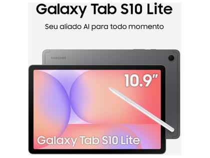 Imagem de Tablet Samsung Galaxy Tab S10 Lite com Caneta e Capa 6GB RAM 128GB 10.9" Android Exynos 1380 Wi-Fi