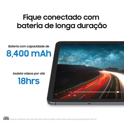 Tablet Samsung Galaxy Tab S11 5G, 256GB, 12GB RAM, Tela 11