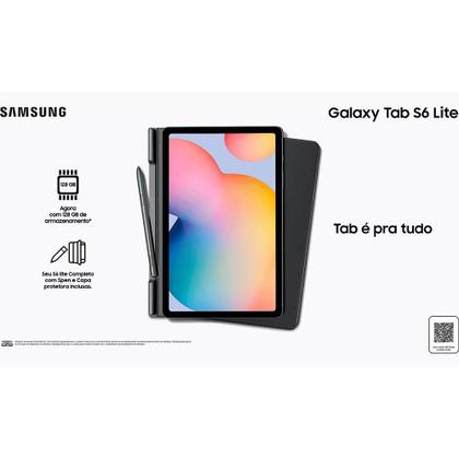Imagem de Tablet Samsung Galaxy Tab S6 Lite (2024), 64GB, 4GB RAM, 10.4", 8MP, Wi-Fi, Cinza - SM-P620NZADZTO