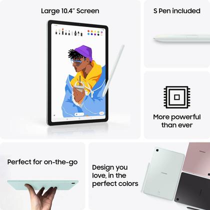 Imagem de Tablet samsung galaxy tab s6 lite smp620 128gb 4gb ram de 10.4 8mp 5mp mint