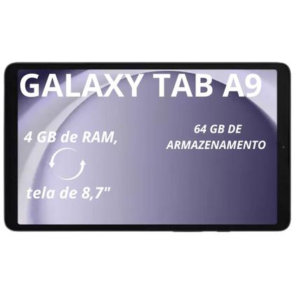 Imagem de Tablet Samsung Tab A9 4G 64GB 4GB RAM Com Caneta e Pelicula