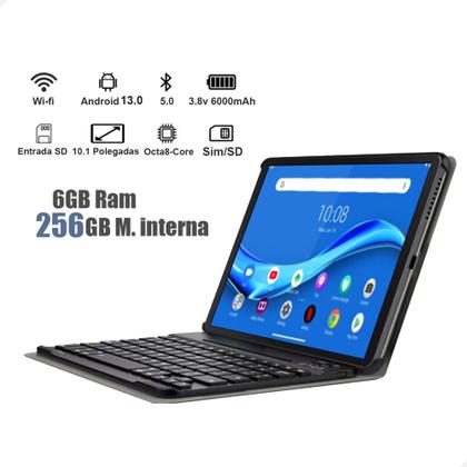 Imagem de Tablet Smartphone E1035 Capa Teclado Tela 10 Polegadas 128gb