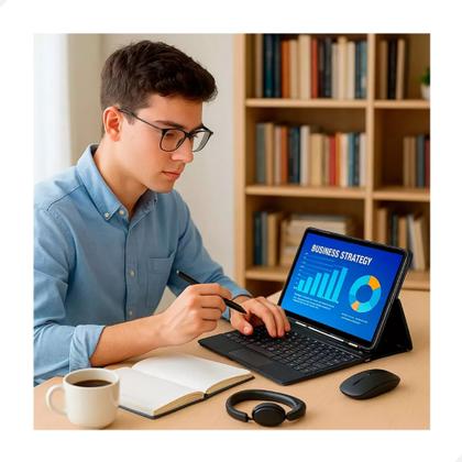 Imagem de Tablet Smartphone E1038 Capa Teclado 10 Polegadas