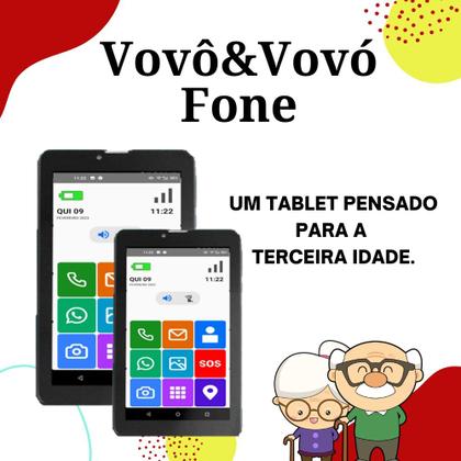 Imagem de Tablet vovô&vovófone 3g 32gb dual chip faz e recebe ligação zap  multilaser nb360