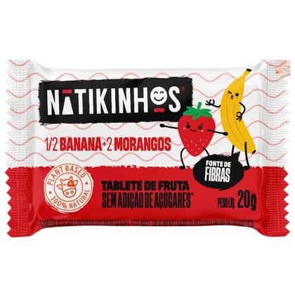 Imagem de Tablete de Frutas Banana e Morango 20g Display 12und NATIKOS
