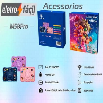 Imagem de Tablete Para Crianças Infantil 6GB+128GB 7 Polegadas Android