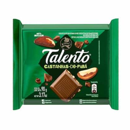 Imagem de Tablete Talento Verde Castanhas 90g c/12 - Garoto