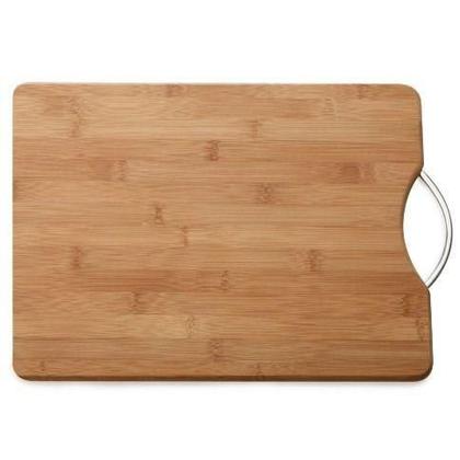 Imagem de Tabua De Corte Bambu Com Alça 34x24 Cm