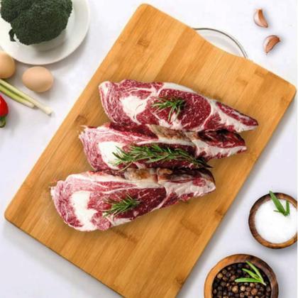 Imagem de Tabua De Corte Bambu Com Alça 34x24 Cm