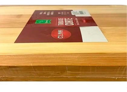 Imagem de Tabua De Corte Carne Legumes Taboa Bambu Para Churrasco Alça
