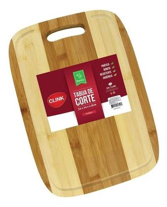 Imagem de Tabua De Corte Carne Legumes Taboa Bambu Para Churrasco Alça
