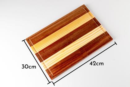 Imagem de Tábua De Corte De Madeira Pinus Alta Qualidade42x30CmRustica