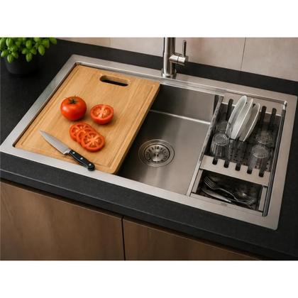 Imagem de Tabua De Corte Para Cuba De Inox Cozinha 75x45 E 83x45