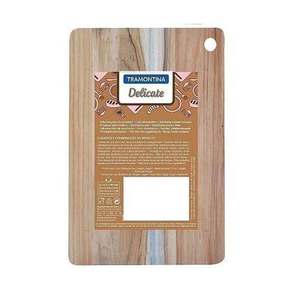 Imagem de Tábua de Corte Tramontina Dedicate Retangular Madeira Jatobá Cozinha Carne Churrasco 28cm