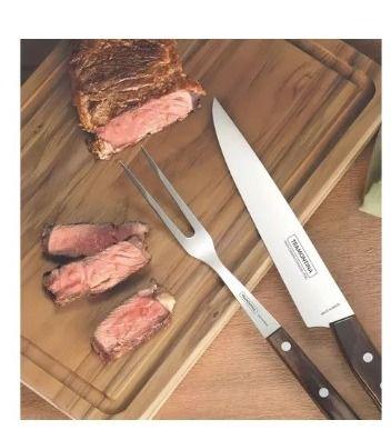 Imagem de Tábua de Corte Tramontina Dedicate Retangular Madeira Jatobá Cozinha Carne Churrasco 28cm