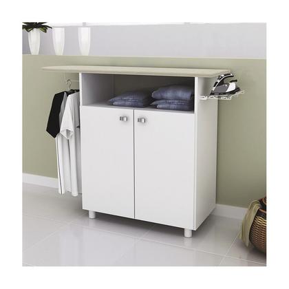 Imagem de Tábua De Passar 2 Portas 112x86,7x35,5 cm Branca Tecnomobili
